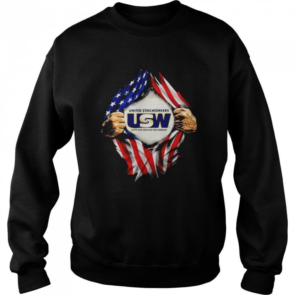 Superman United Steelworkers Unity And Strength For Workers Sweatshirt